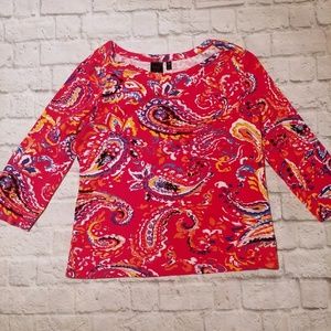 Paisley Print Top